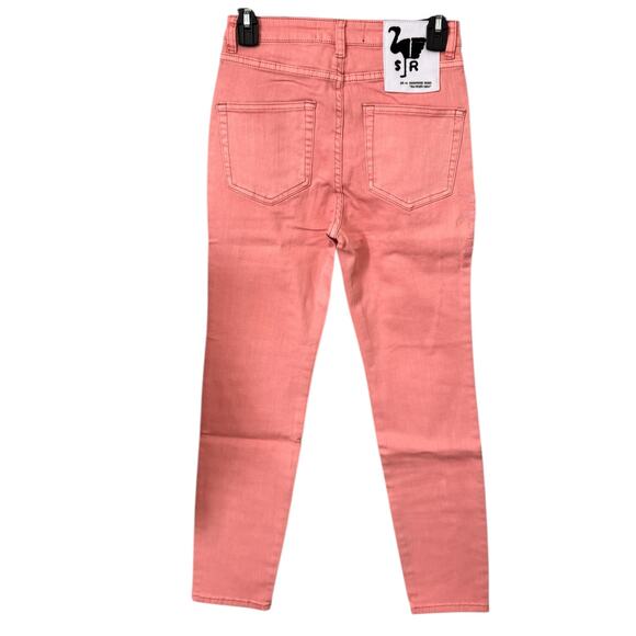 New SANDRINE ROSE X FREE PEOPLE Palm Embroidered IN PETAL 26 Stretchy SUMMER - Picture 4 of 8